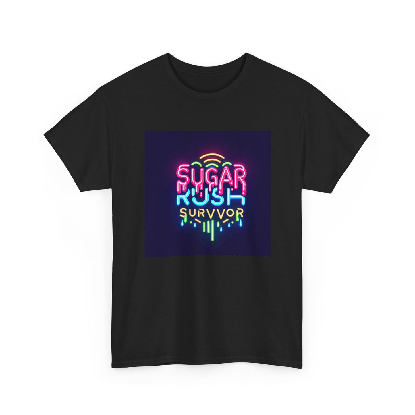 Neon Drip: Triumph of a Sugar Rush Survivor! T-Shirt