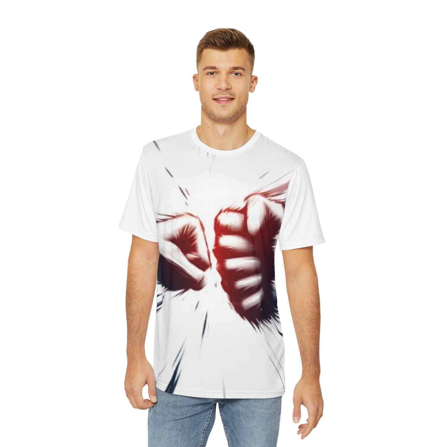 Punch Design Men's Polyester Tee (AOP)