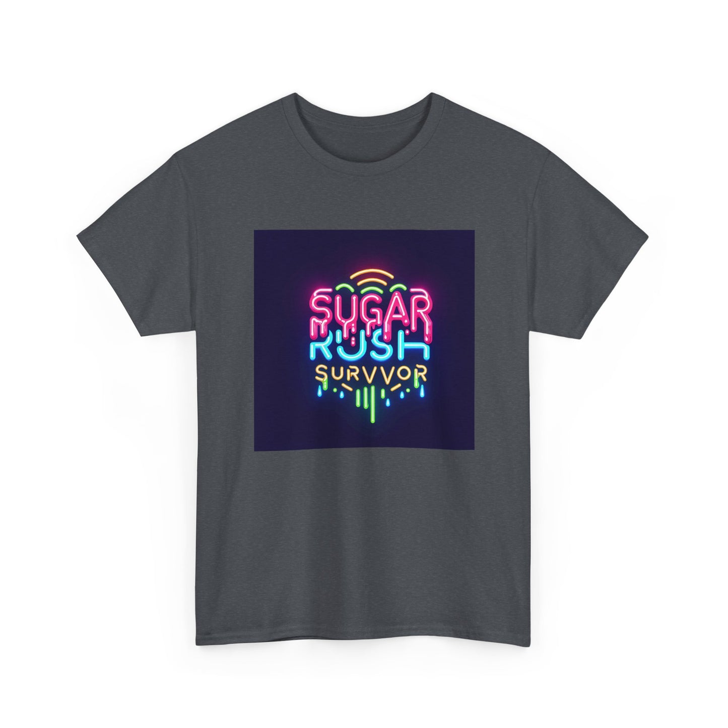 Neon Drip: Triumph of a Sugar Rush Survivor! T-Shirt