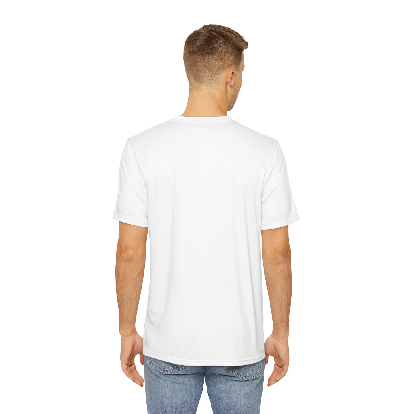 Basketball Design Men's Polyester Tee (AOP)
