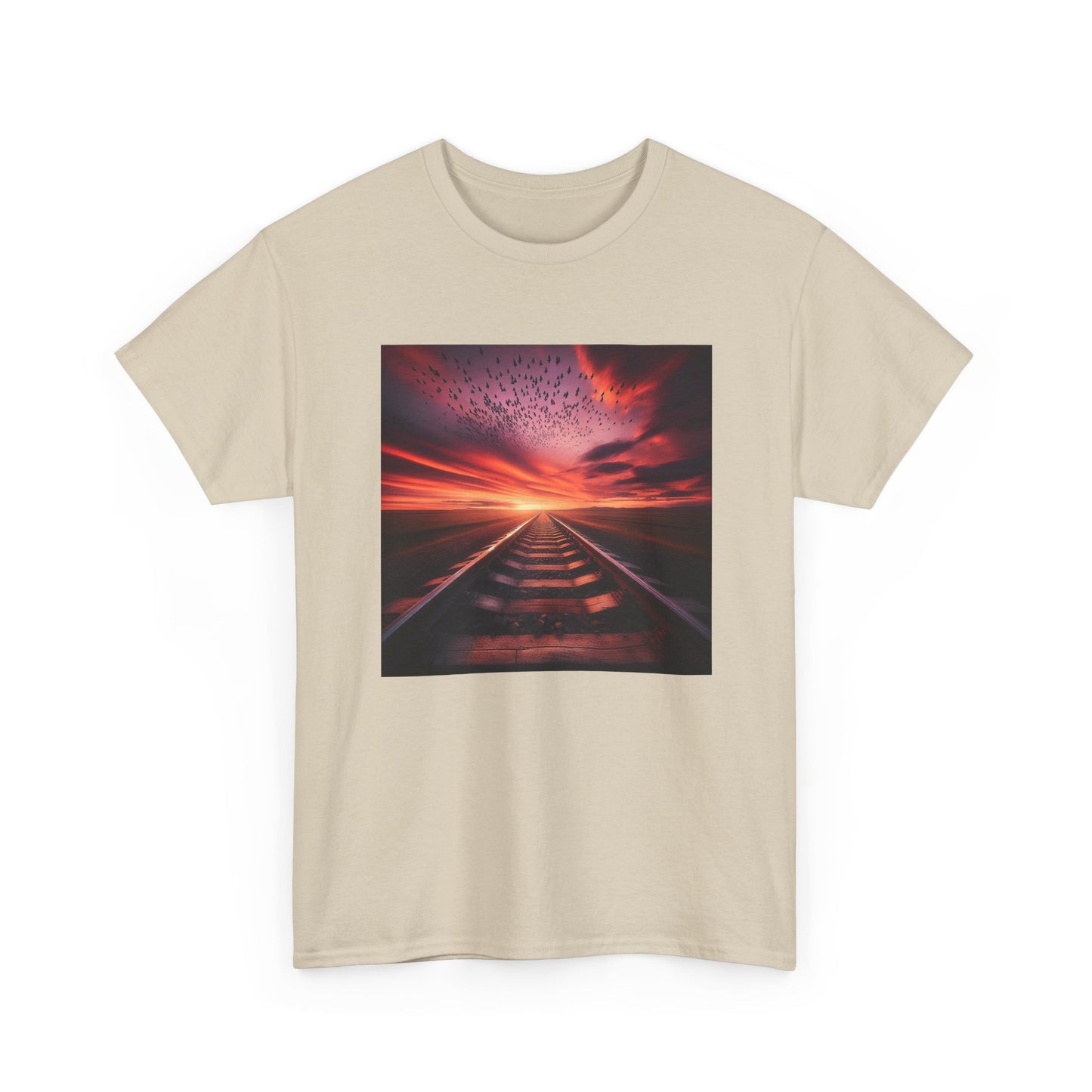 Ride the Rails to a Sunset Dreamscape T-Shirt