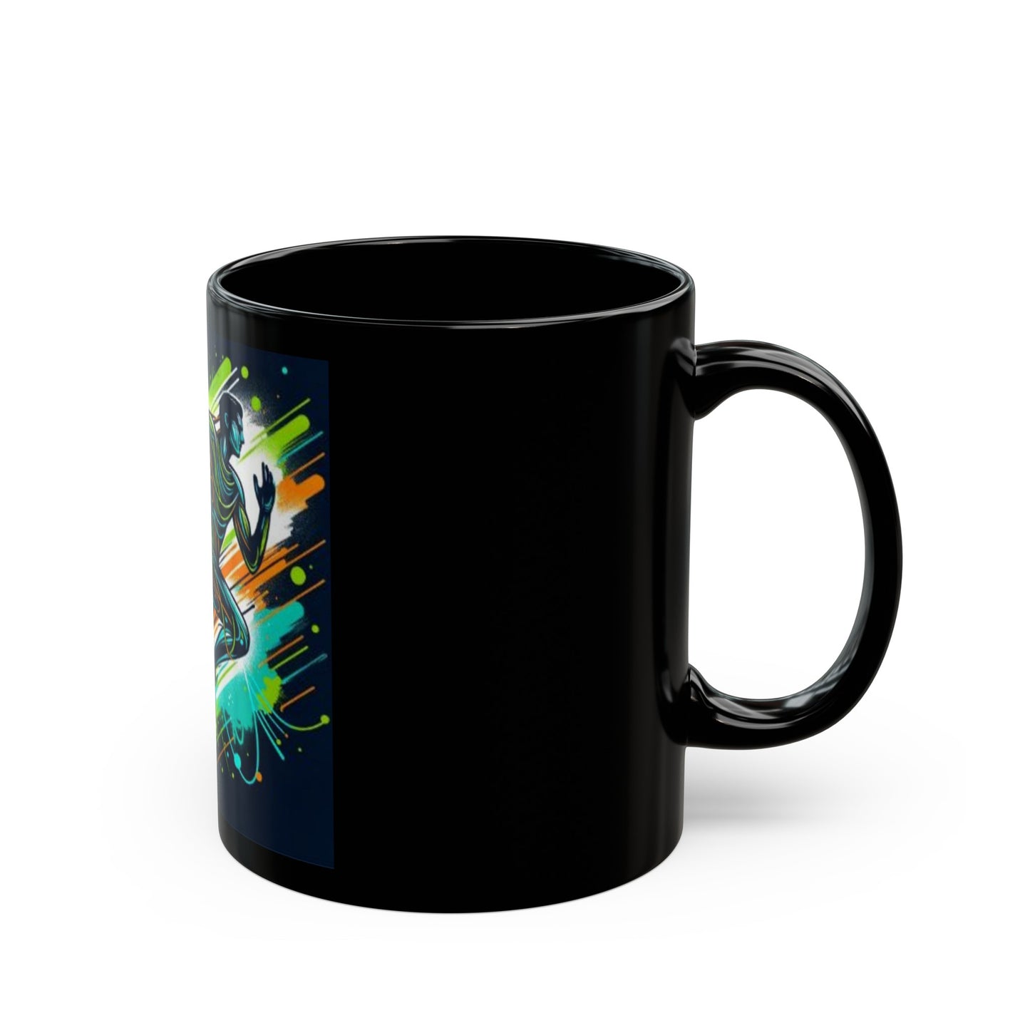 Energetic design Black Mug (11oz, 15oz)