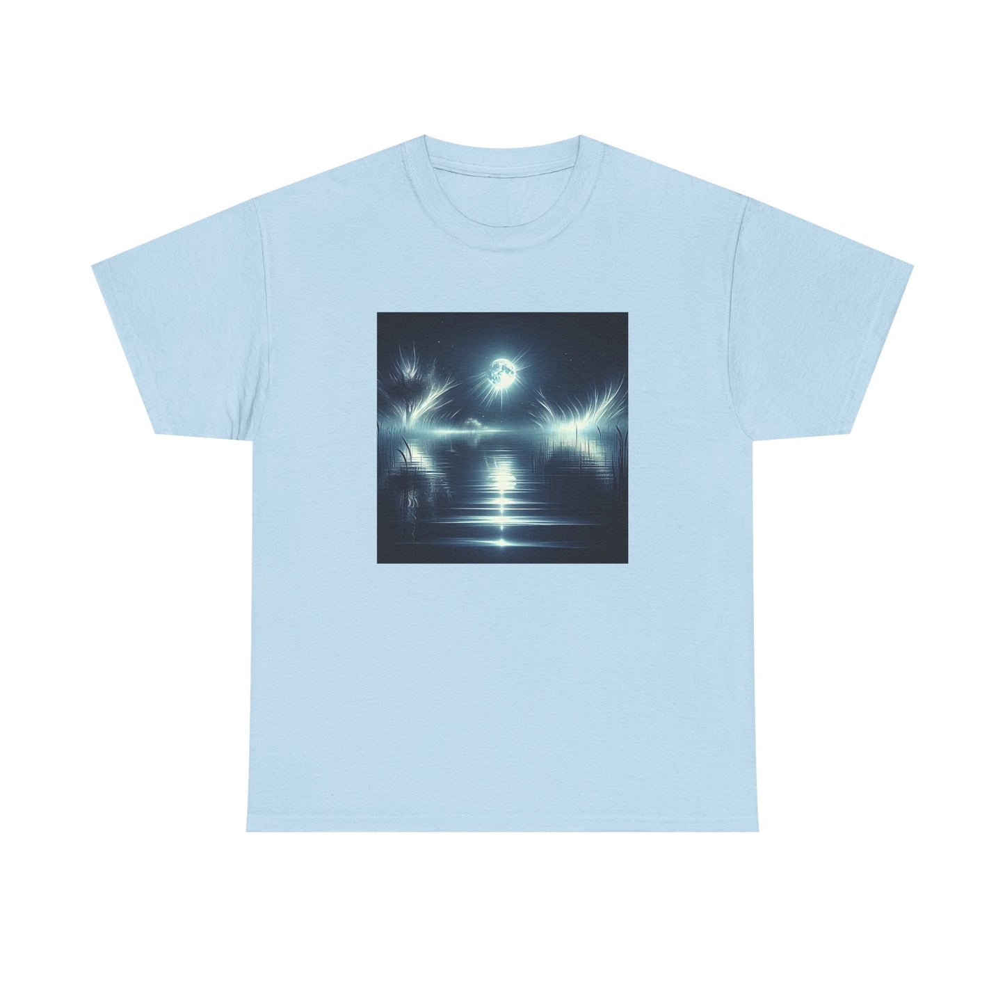 Ghostly Gleams: Moonlit Magic on Midnight Waves T-Shirt