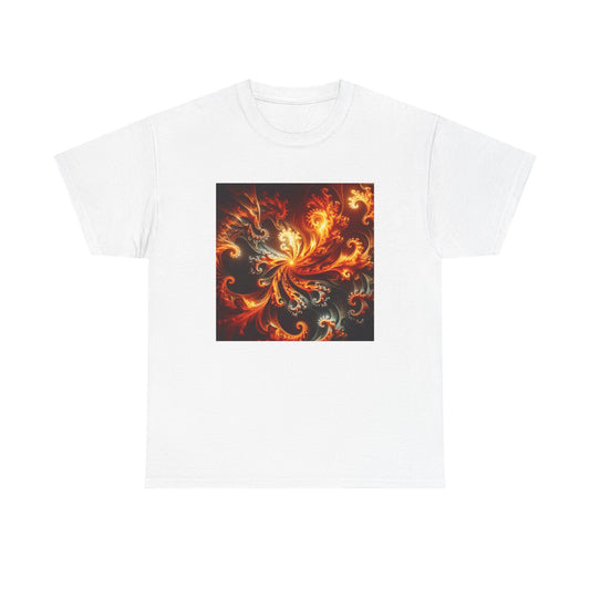 Fiery Fractals: Blaze in Geometric Glory T-Shirt