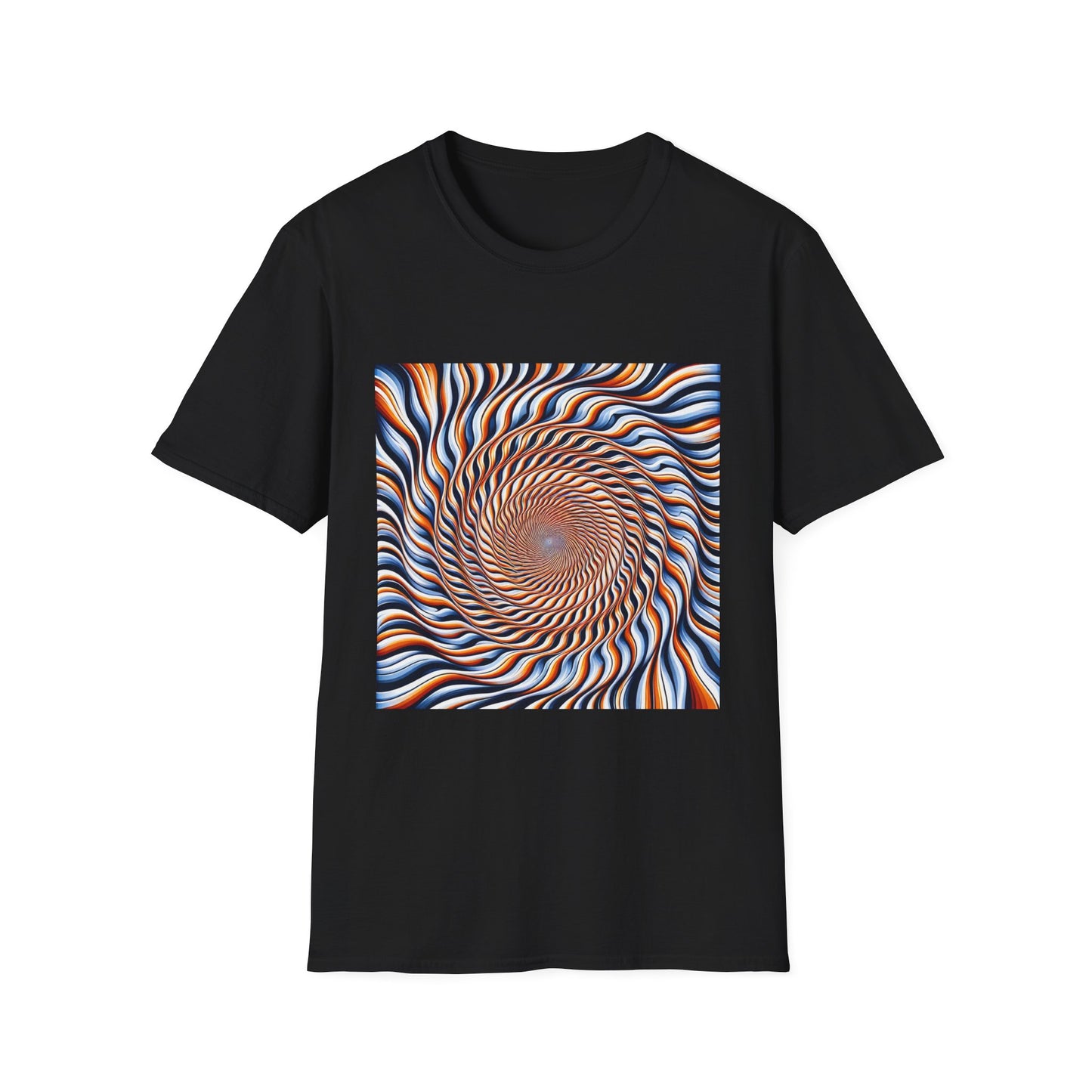 Sweet Swirl: Dive Into the Orange Illusion T-Shirt
