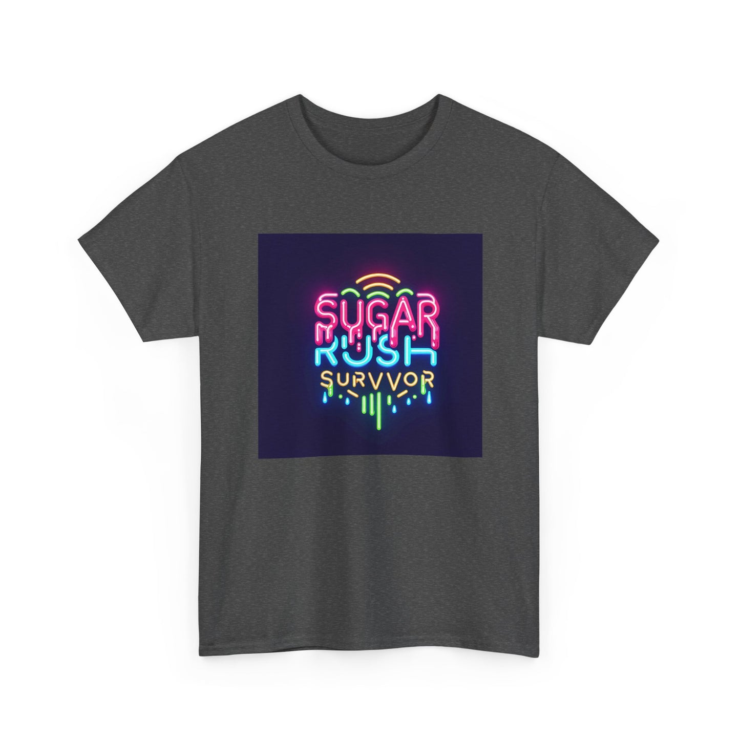 Neon Drip: Triumph of a Sugar Rush Survivor! T-Shirt