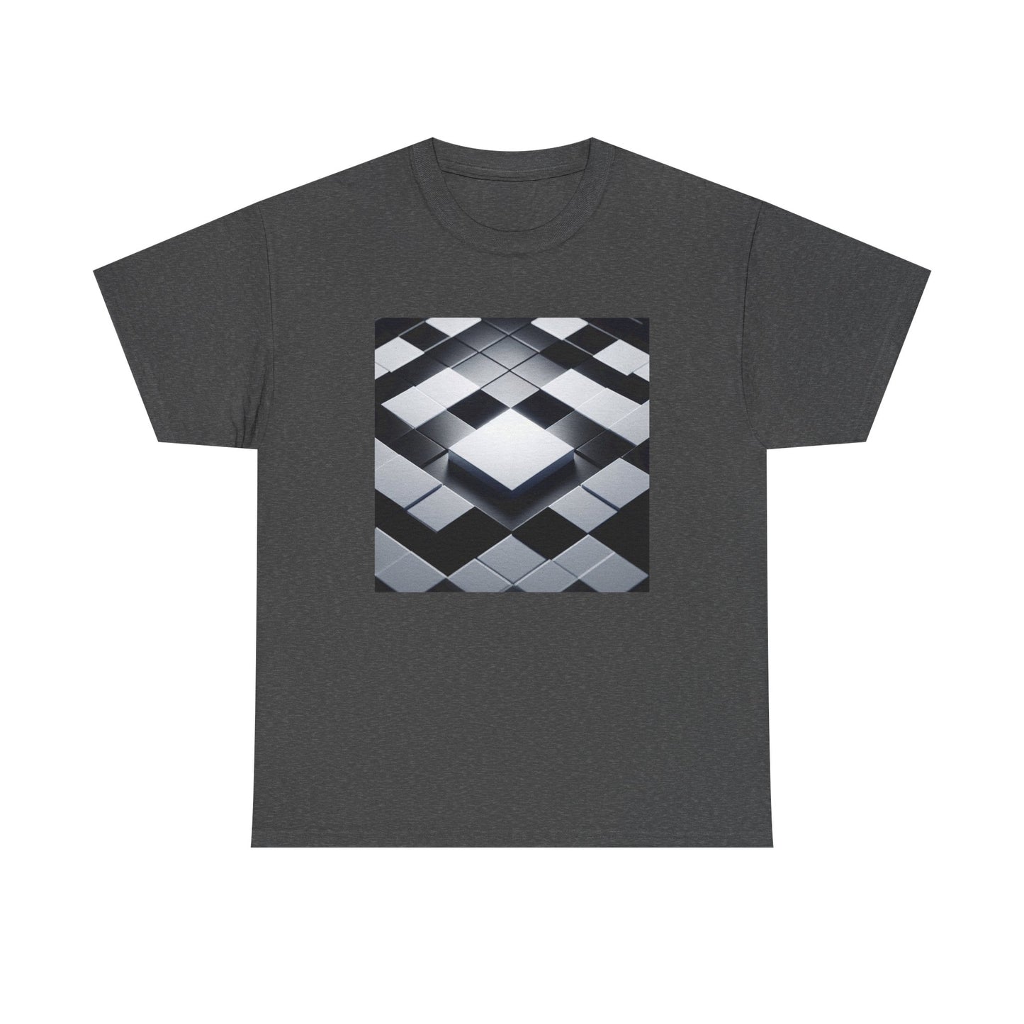 Checkmate in Style: Highlighted Square Chic T-Shirt