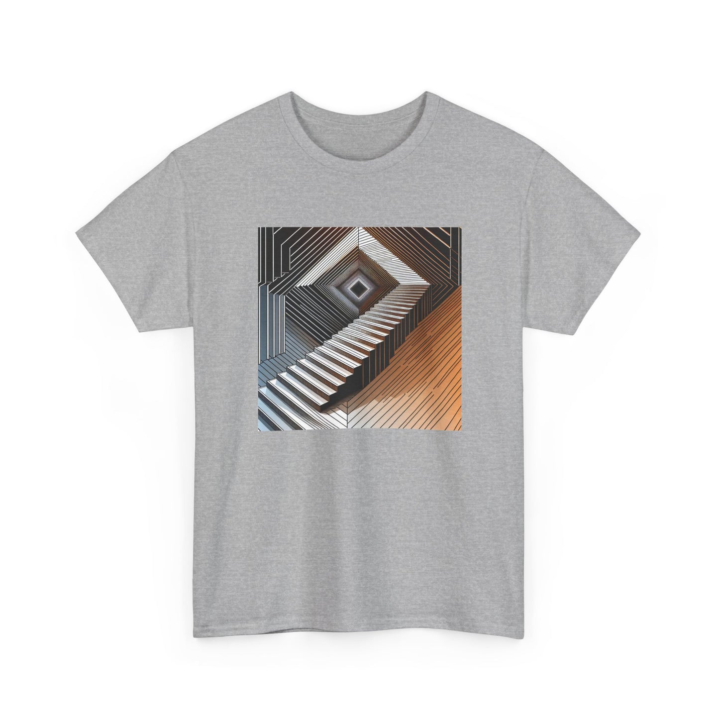 Ascend Forever: The Endless Orange Stairway Tee T-Shirt