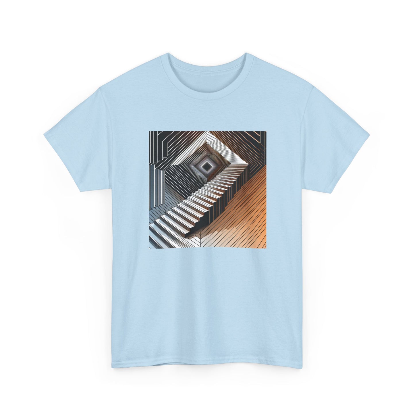 Ascend Forever: The Endless Orange Stairway Tee T-Shirt