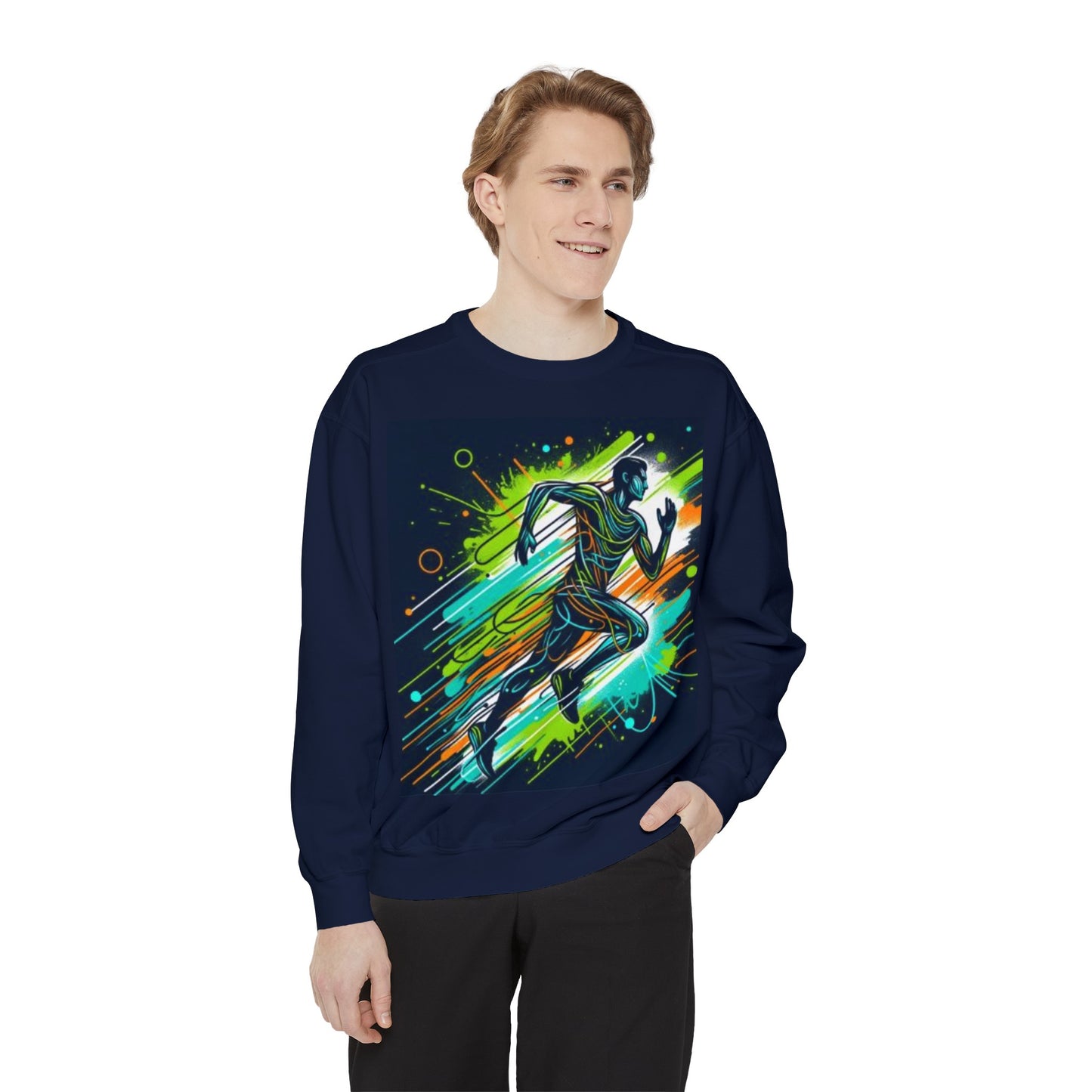 Energetic Design Unisex Garment-Dyed Sweatshirt