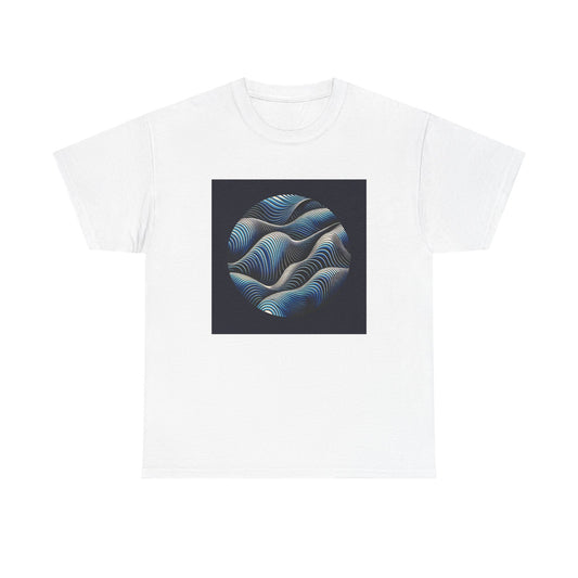 Blue Harmony: Ride the Wave of Patterns T-Shirt