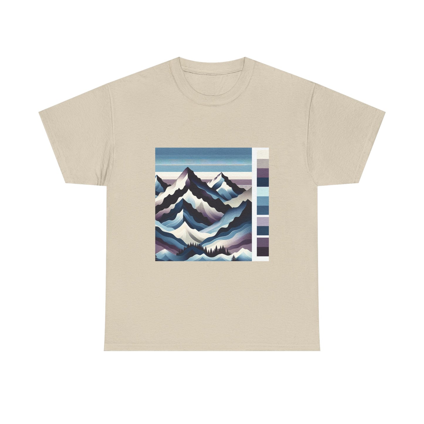Gradient Peaks: Artful Ascents in Vibrant Layers T-Shirt