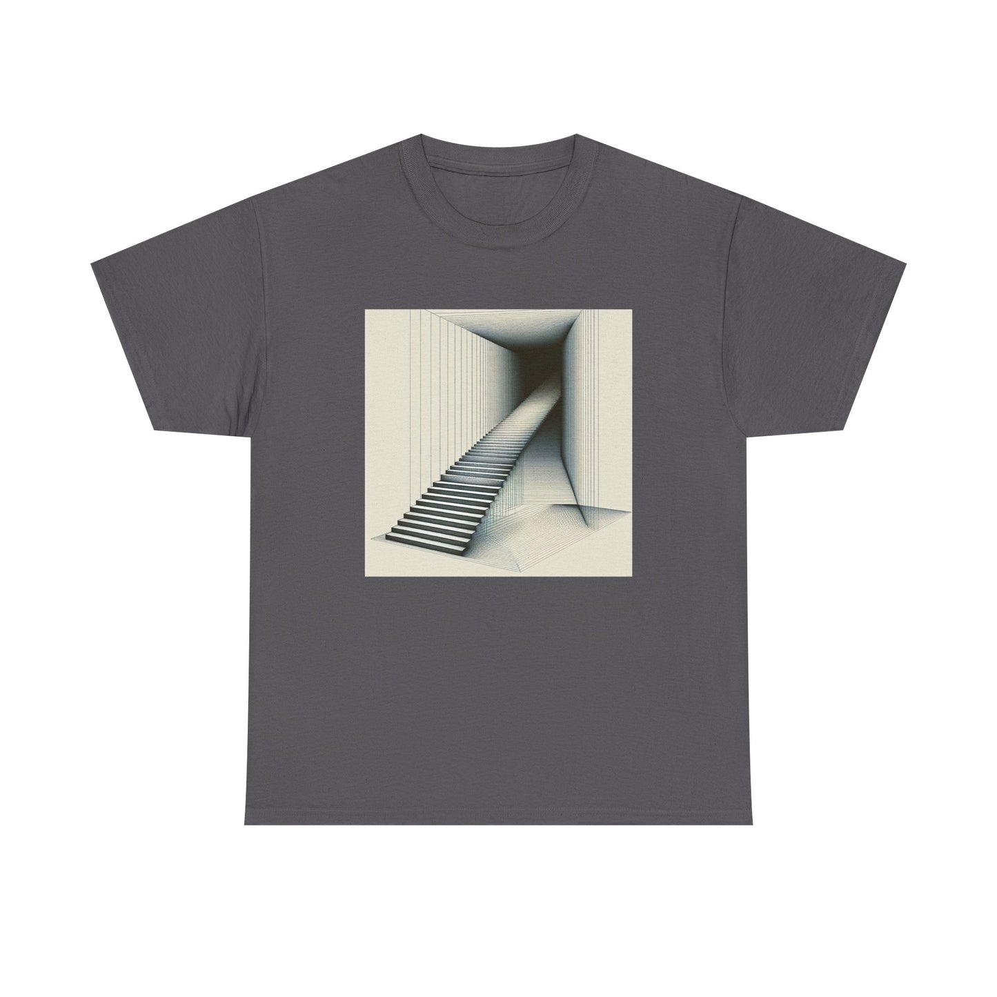 Steps into Shadows: Vector Voyage in Darkness T-Shirt