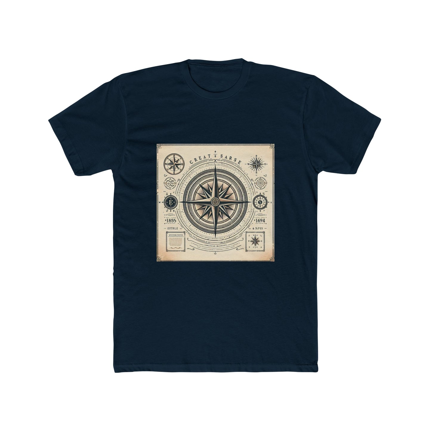 Navigate Life's Journey: Vintage Compass Tee T-Shirt