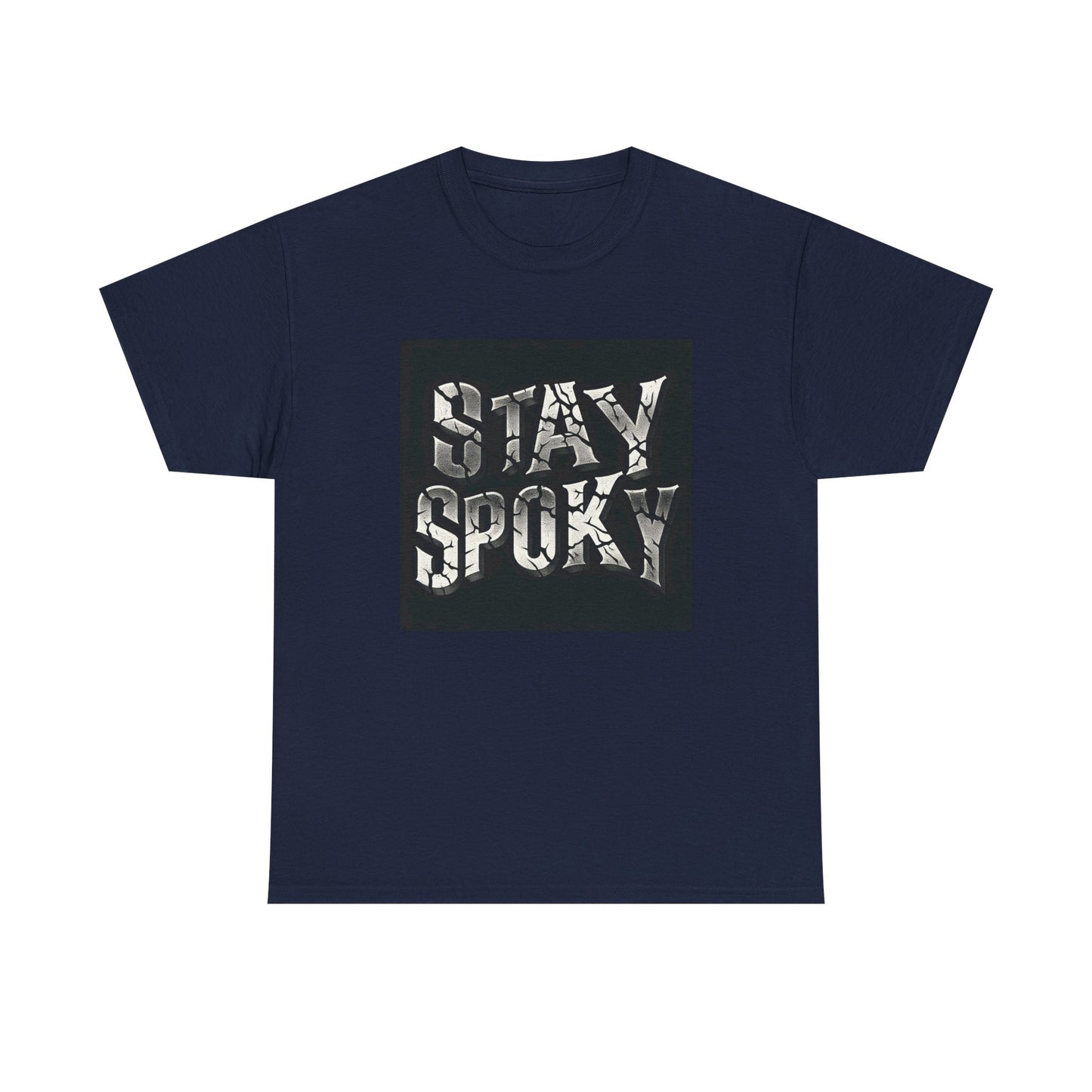 Stay Spooky: Cracked Stone Vibes in Style! T-Shirt