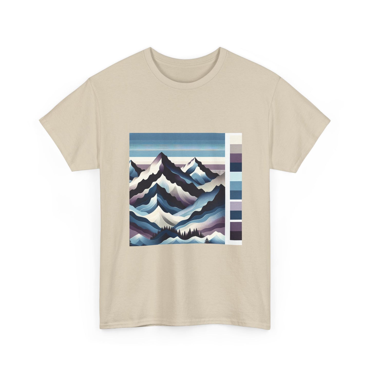 Gradient Peaks: Artful Ascents in Vibrant Layers T-Shirt