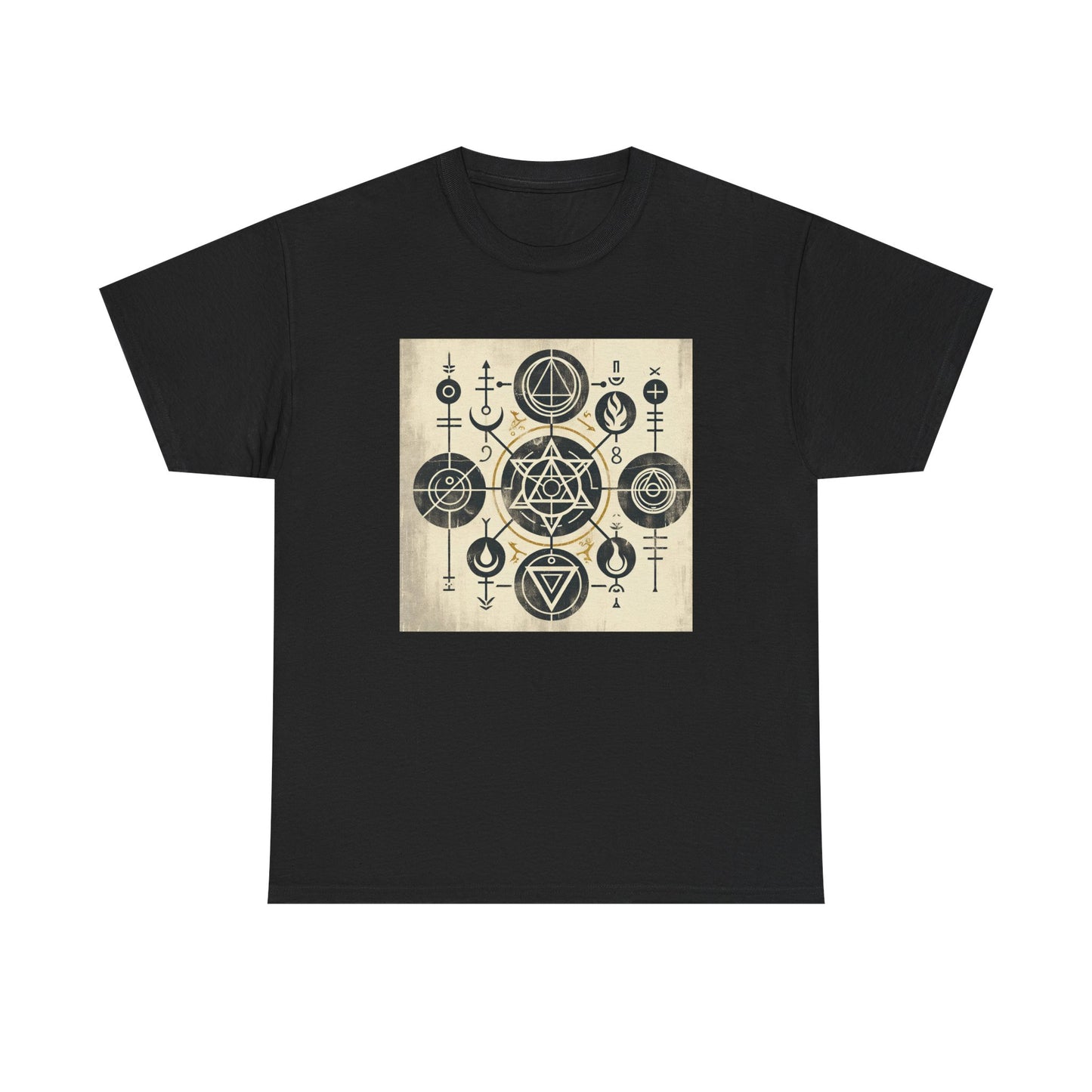 Grunge Alchemy: Mystical Symbols Unleashed in Style T-Shirt