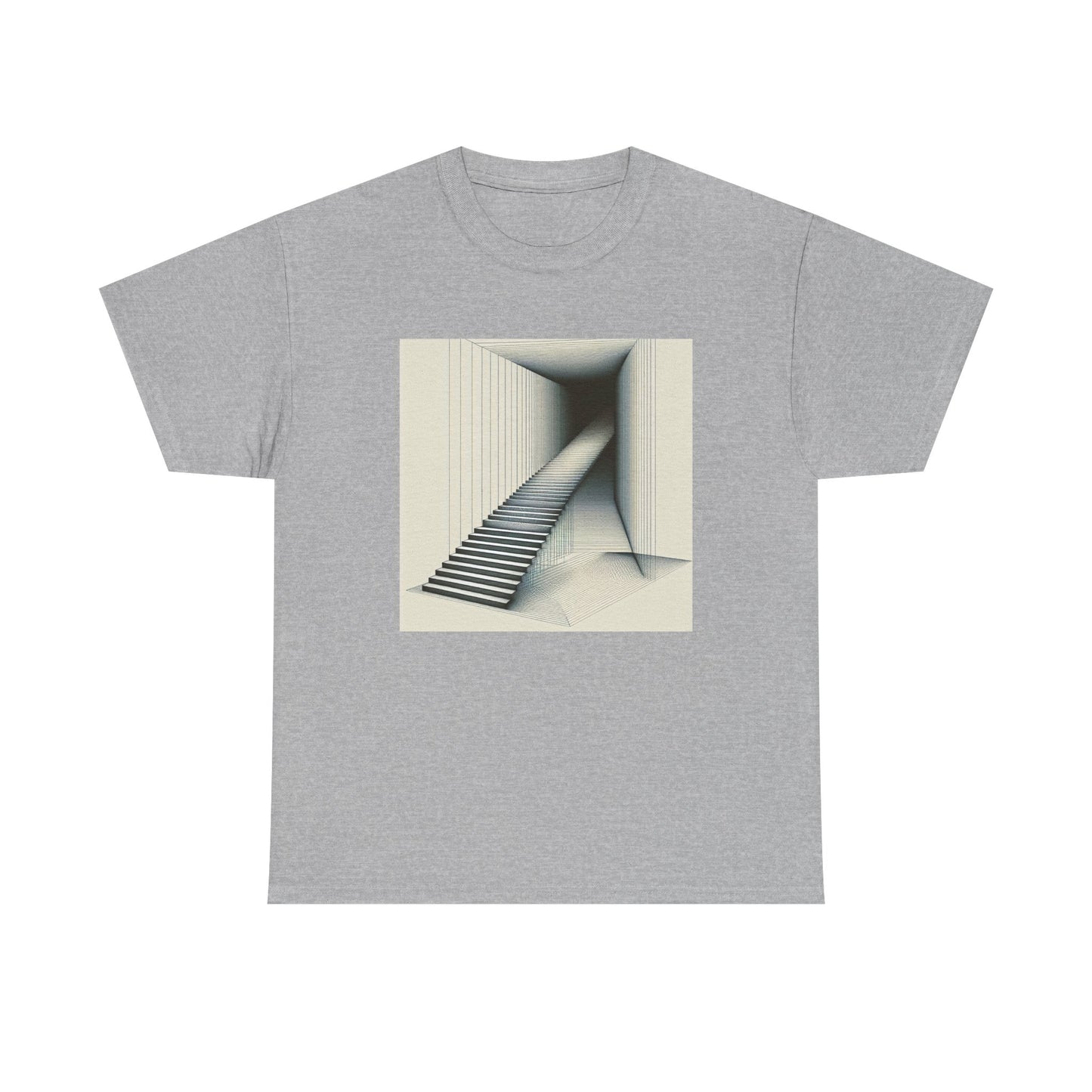 Steps into Shadows: Vector Voyage in Darkness T-Shirt