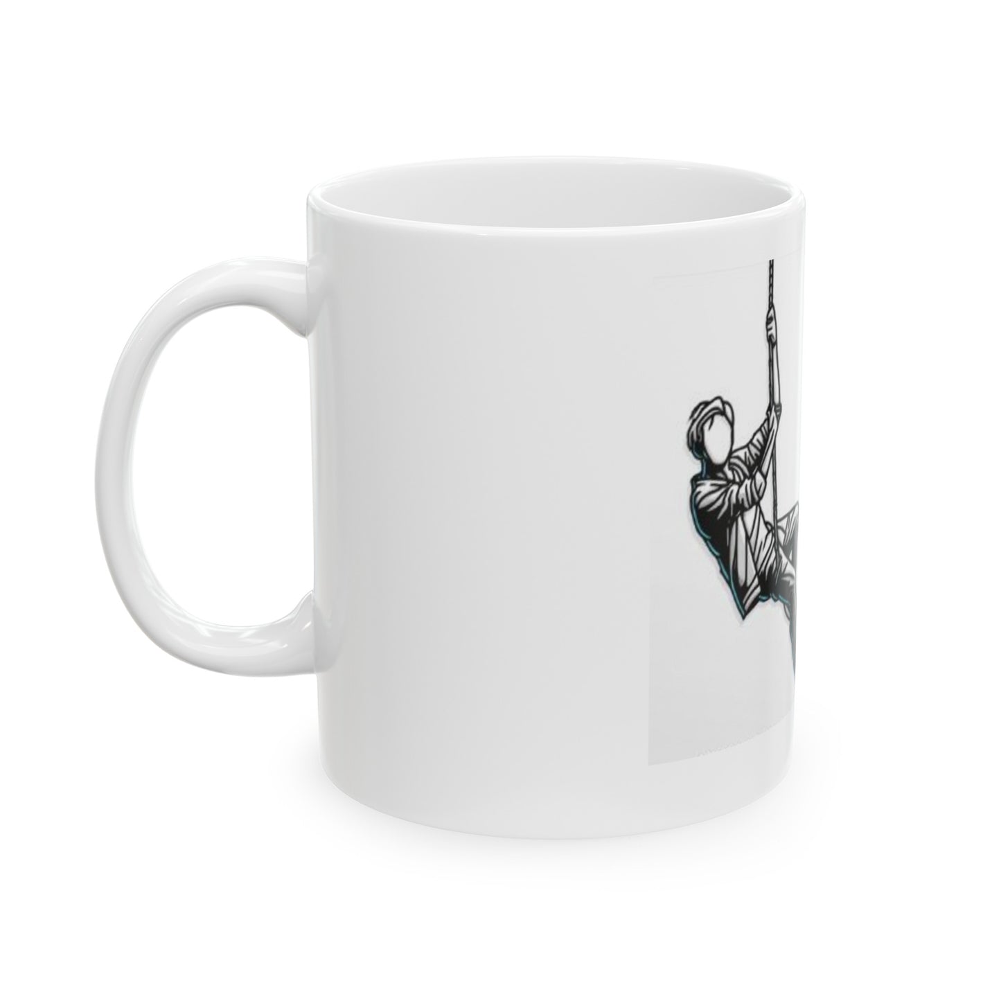 "Hanging in There" Design Ceramic Mug, (11oz, 15oz)