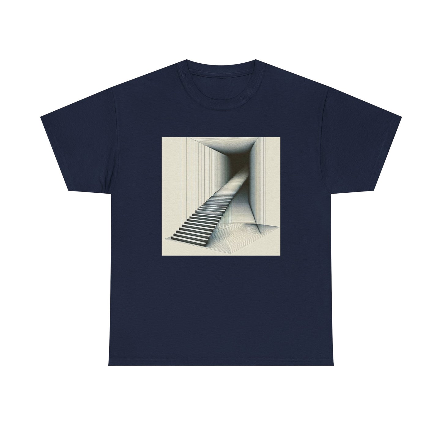 Steps into Shadows: Vector Voyage in Darkness T-Shirt
