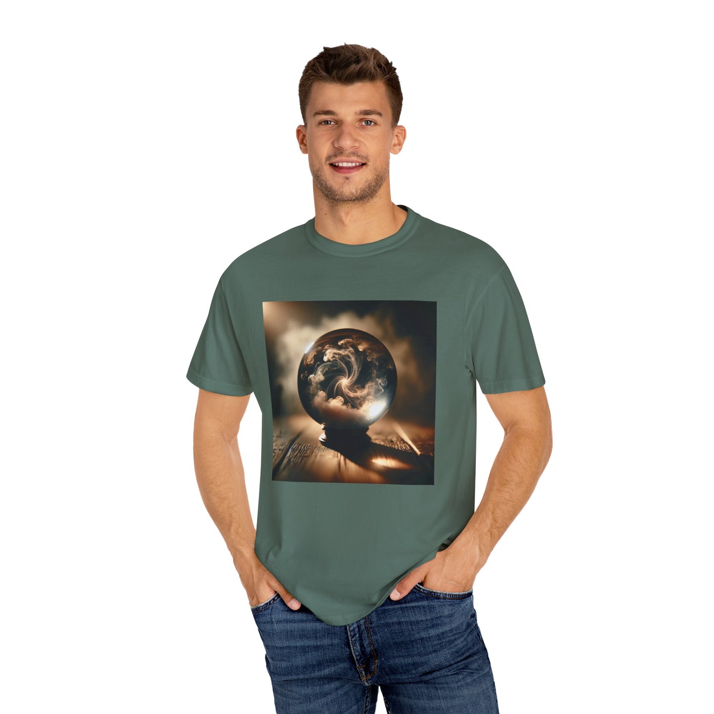 Enchanted Glimpse: Mystical Visions Swirling Within T-Shirt