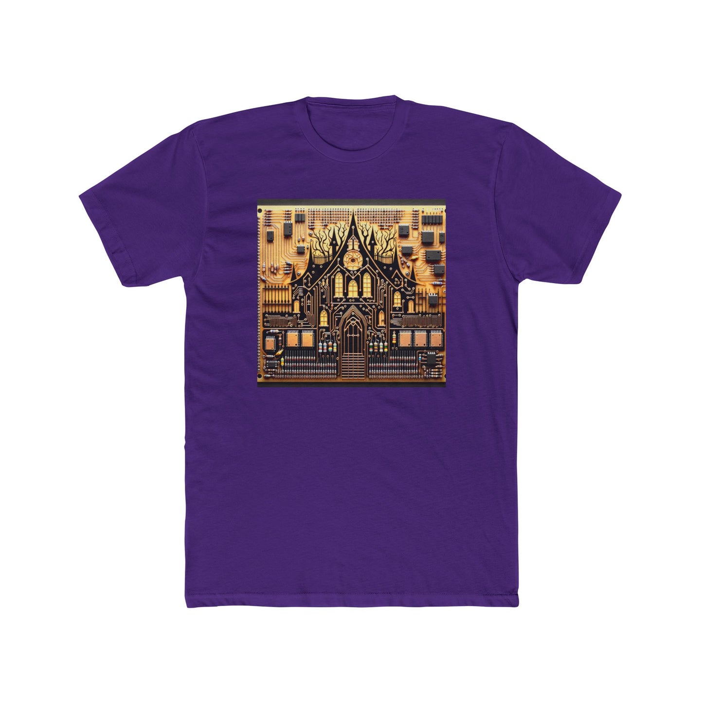Ghostly Circuits: Tech Meets Terror in Style T-Shirt