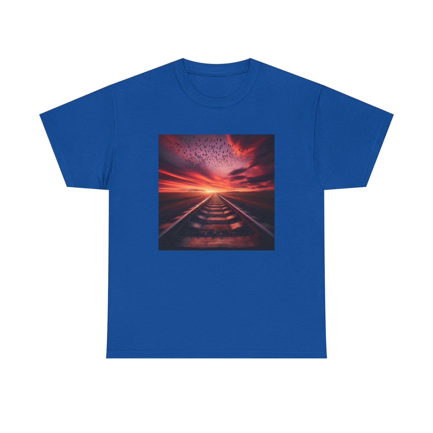 Ride the Rails to a Sunset Dreamscape T-Shirt