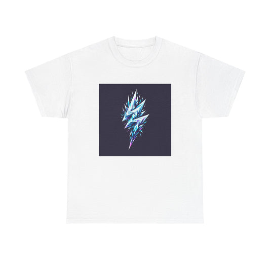 Shattered Thunder: Geometric Bolt Tee T-Shirt