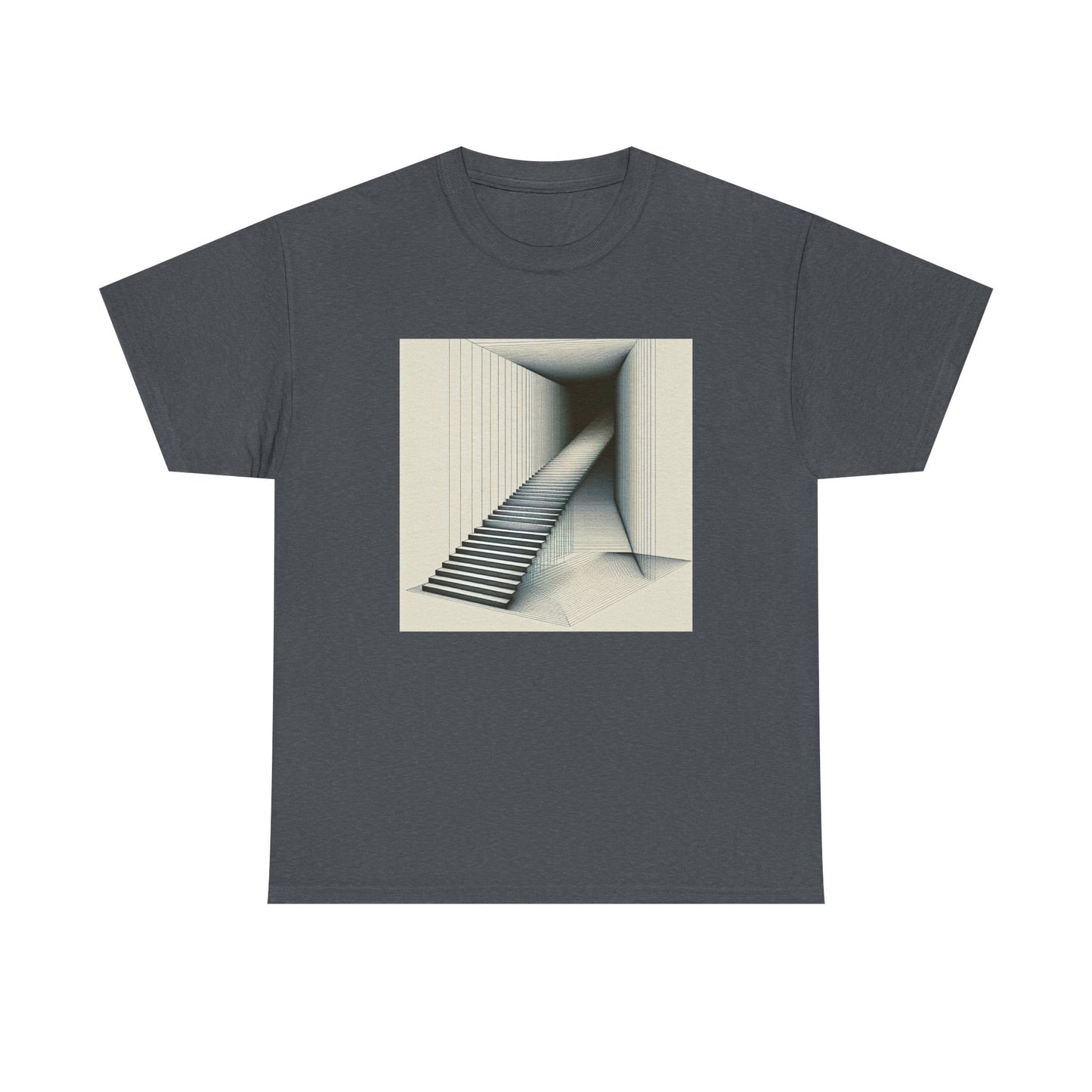 Steps into Shadows: Vector Voyage in Darkness T-Shirt