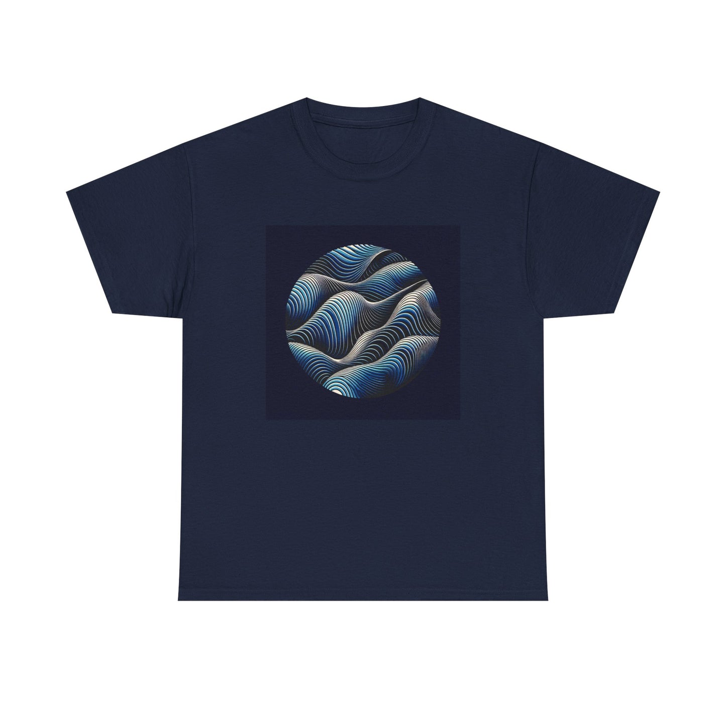 Blue Harmony: Ride the Wave of Patterns T-Shirt