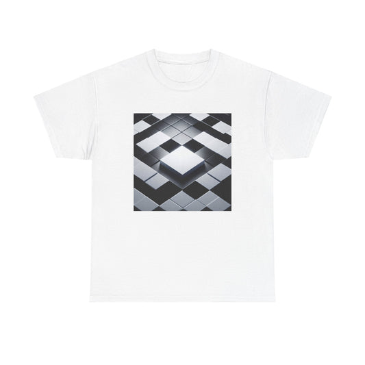 Checkmate in Style: Highlighted Square Chic T-Shirt