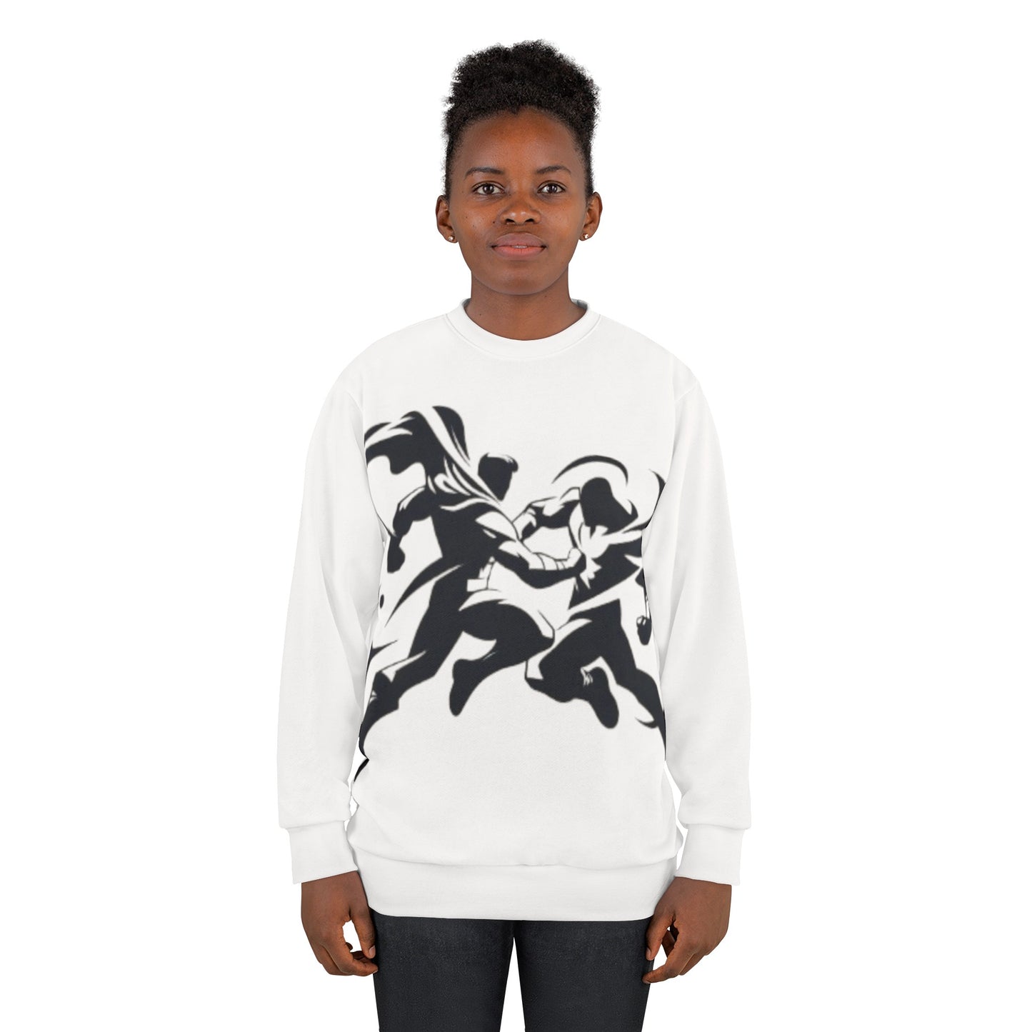 Super Hero Design Unisex Sweatshirt (AOP)