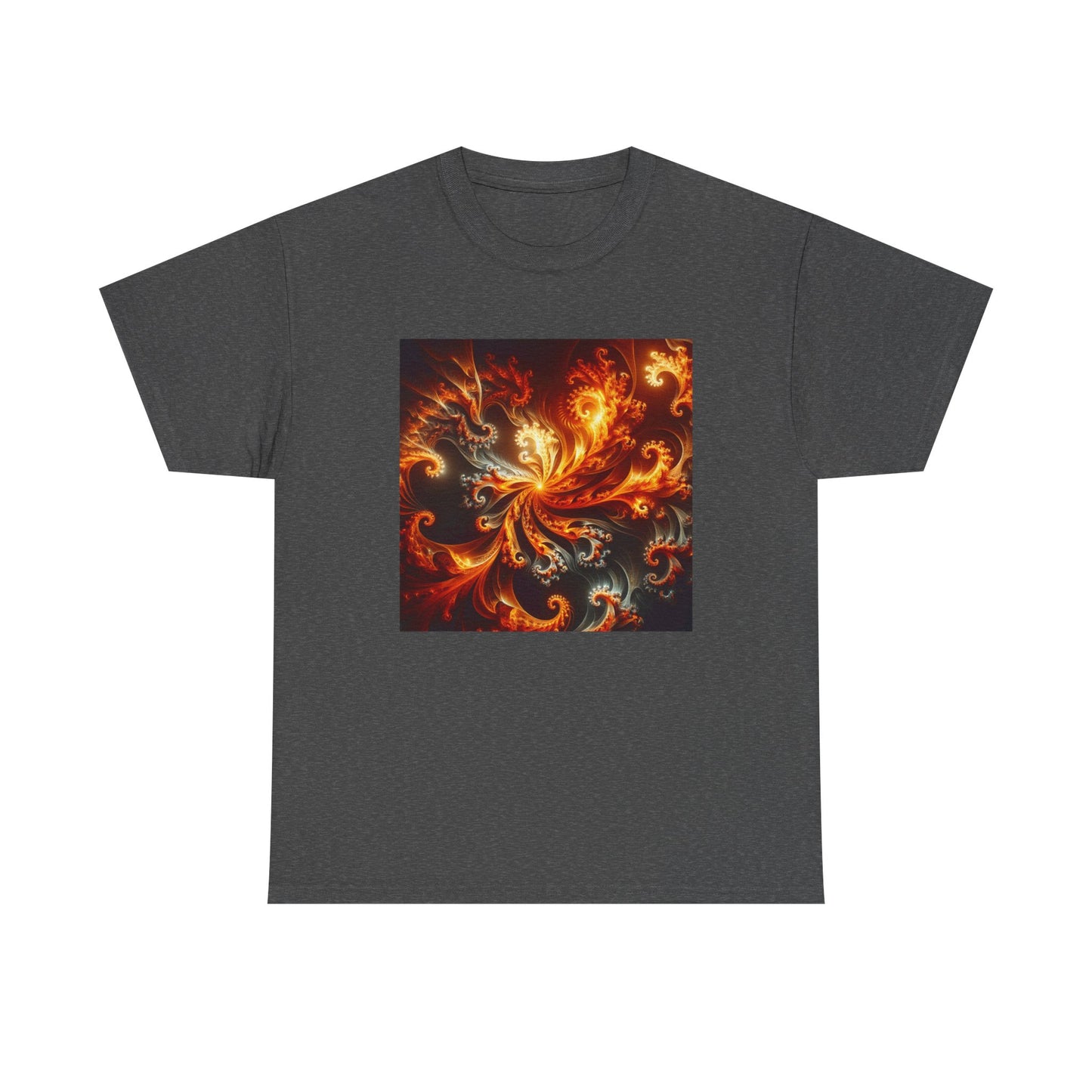 Fiery Fractals: Blaze in Geometric Glory T-Shirt