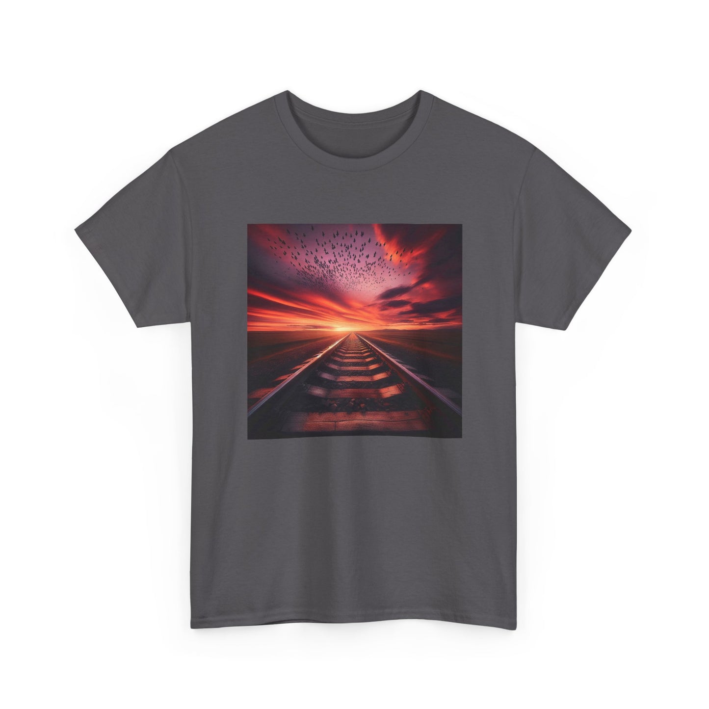 Ride the Rails to a Sunset Dreamscape T-Shirt