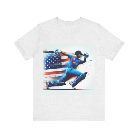 Cricket USA World Cup Indian Team Design Unisex Jersey Short Sleeve Tee