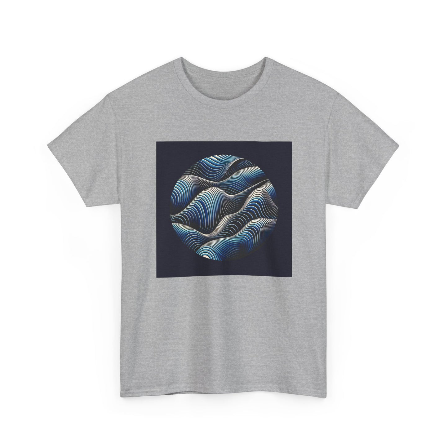 Blue Harmony: Ride the Wave of Patterns T-Shirt