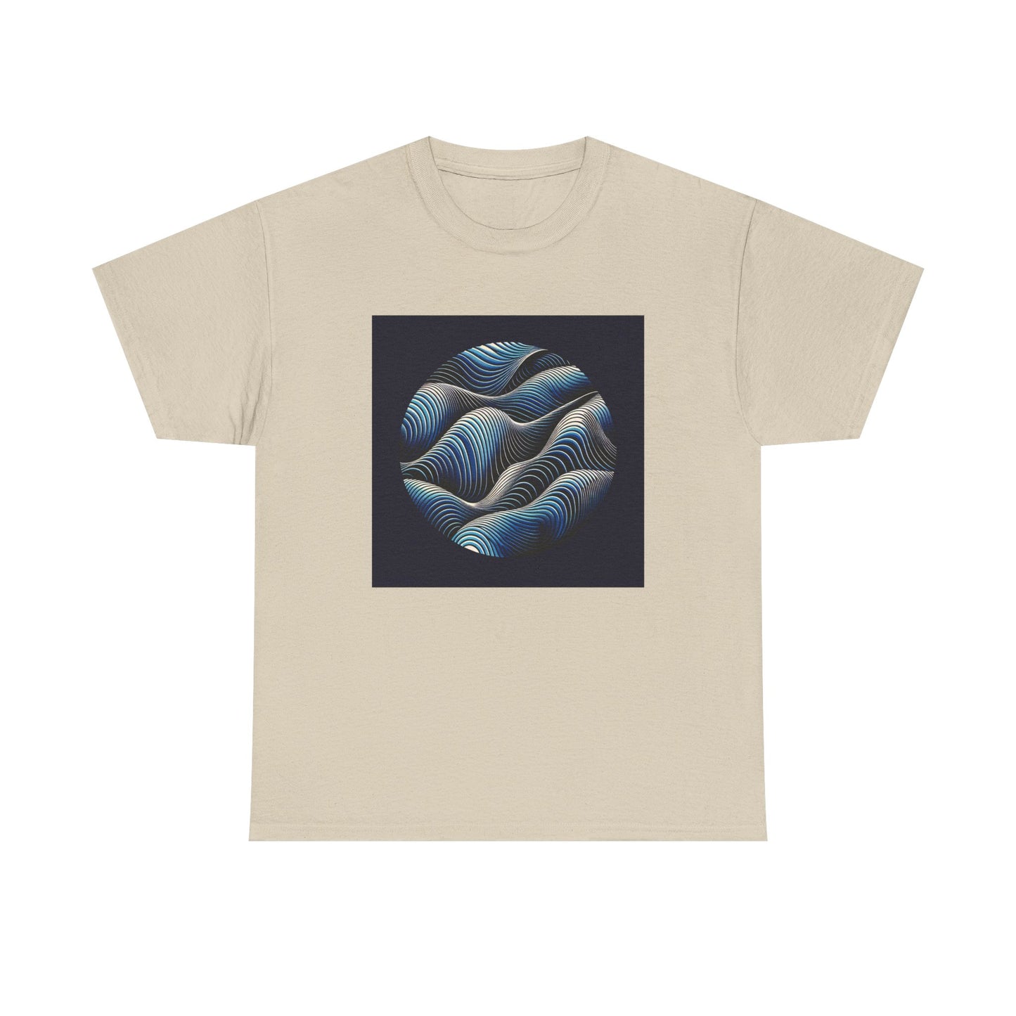 Blue Harmony: Ride the Wave of Patterns T-Shirt