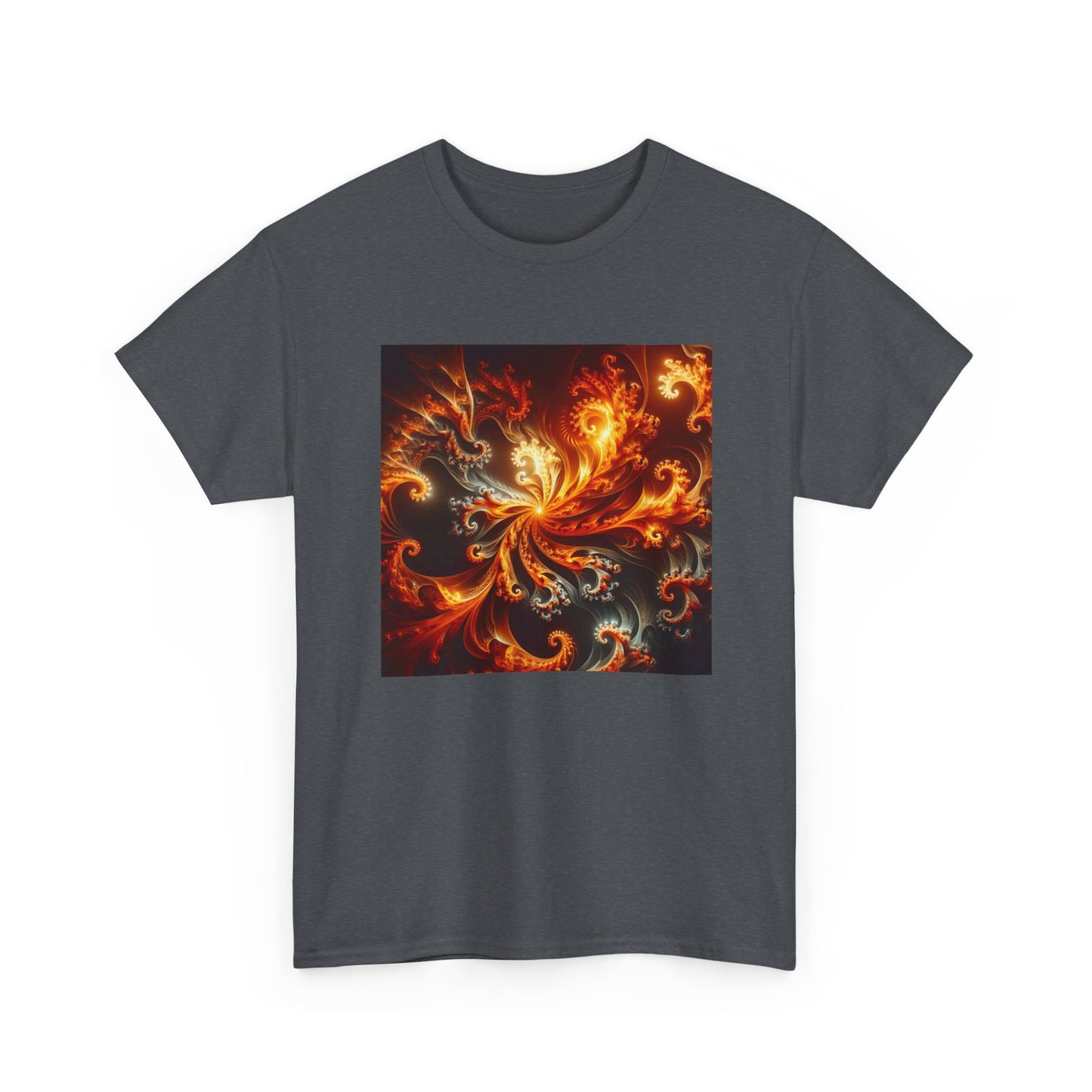 Fiery Fractals: Blaze in Geometric Glory T-Shirt