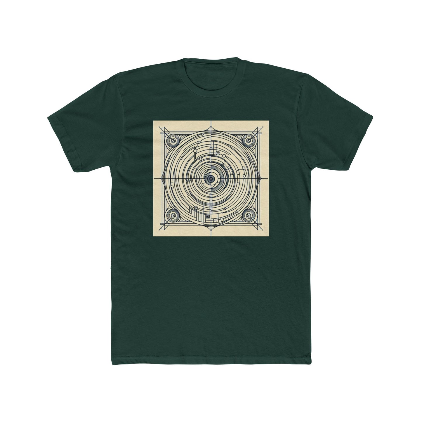 Spiral Symmetry: Geometry's Twirl on Your Tee T-Shirt