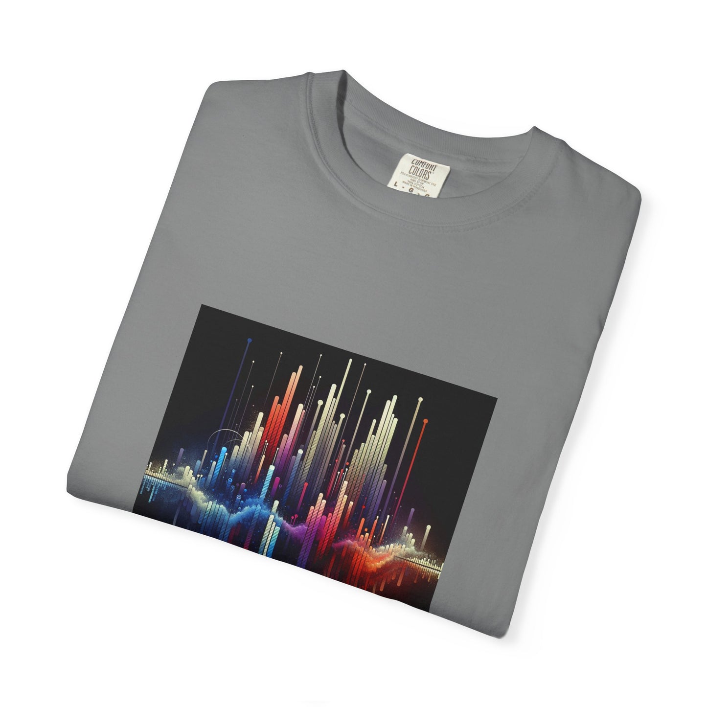 Symphonic Waves: Wearable Equalizer Art in Motion T-Shirt