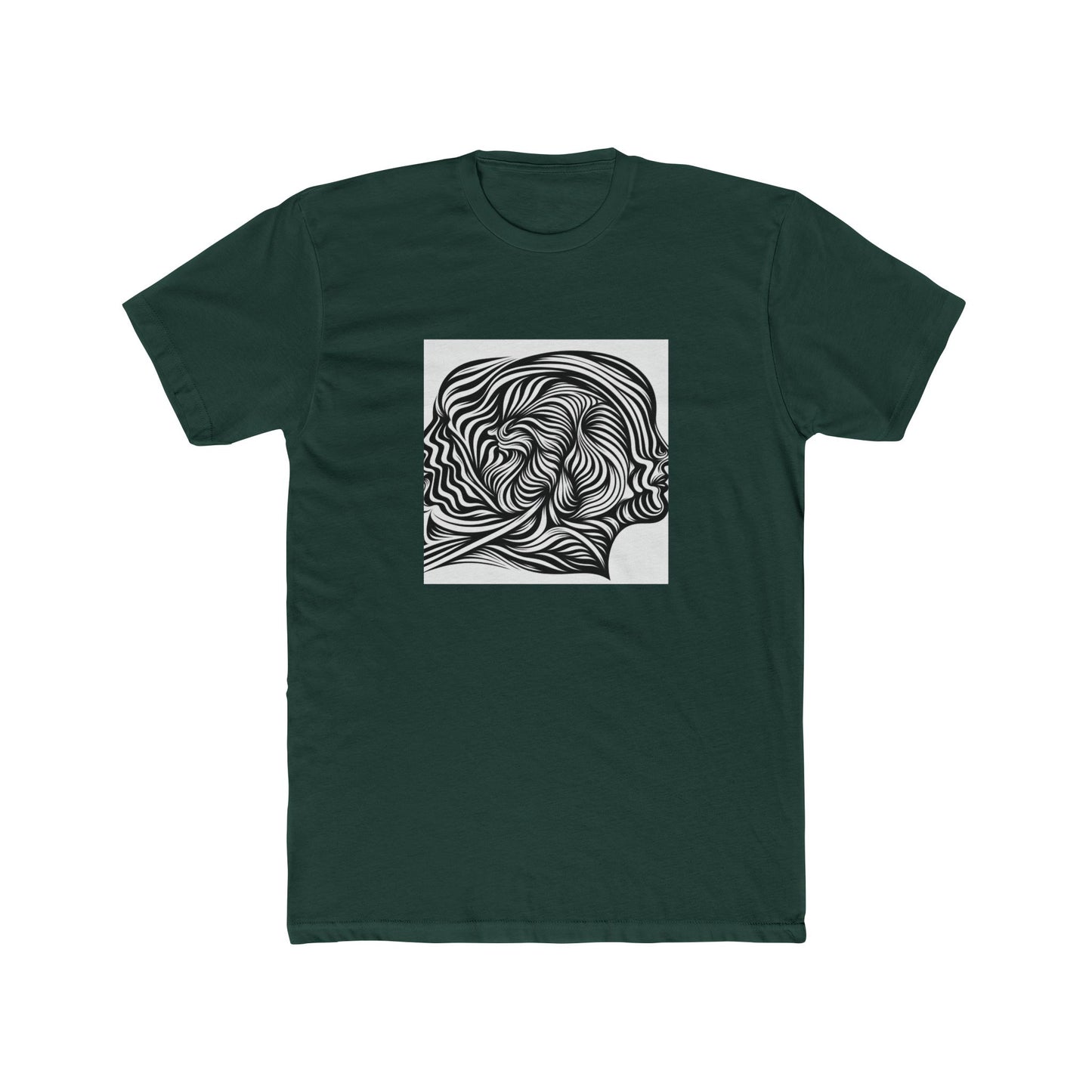 Lines in Motion: Illusionary Stripes T-Shirt Design T-Shirt