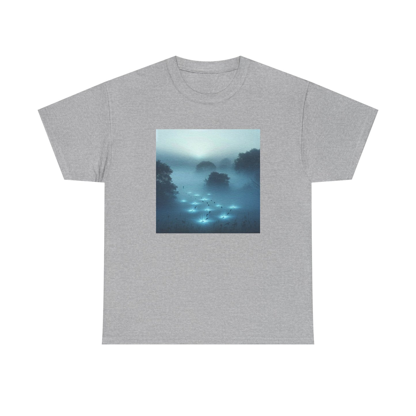 Trailblaze Through the Mist: Illuminated Steps Tee T-Shirt