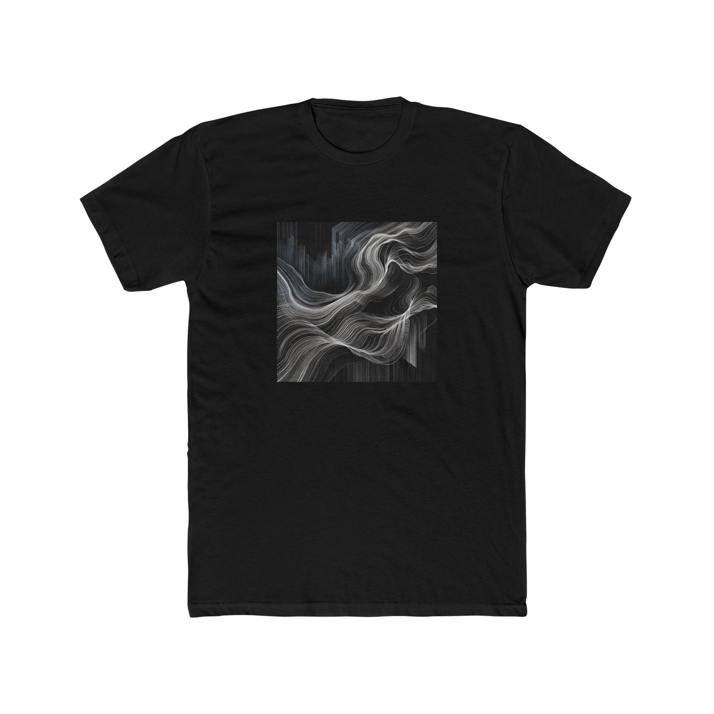 Flow Unleashed: Dynamic Line Art in Motion T-Shirt