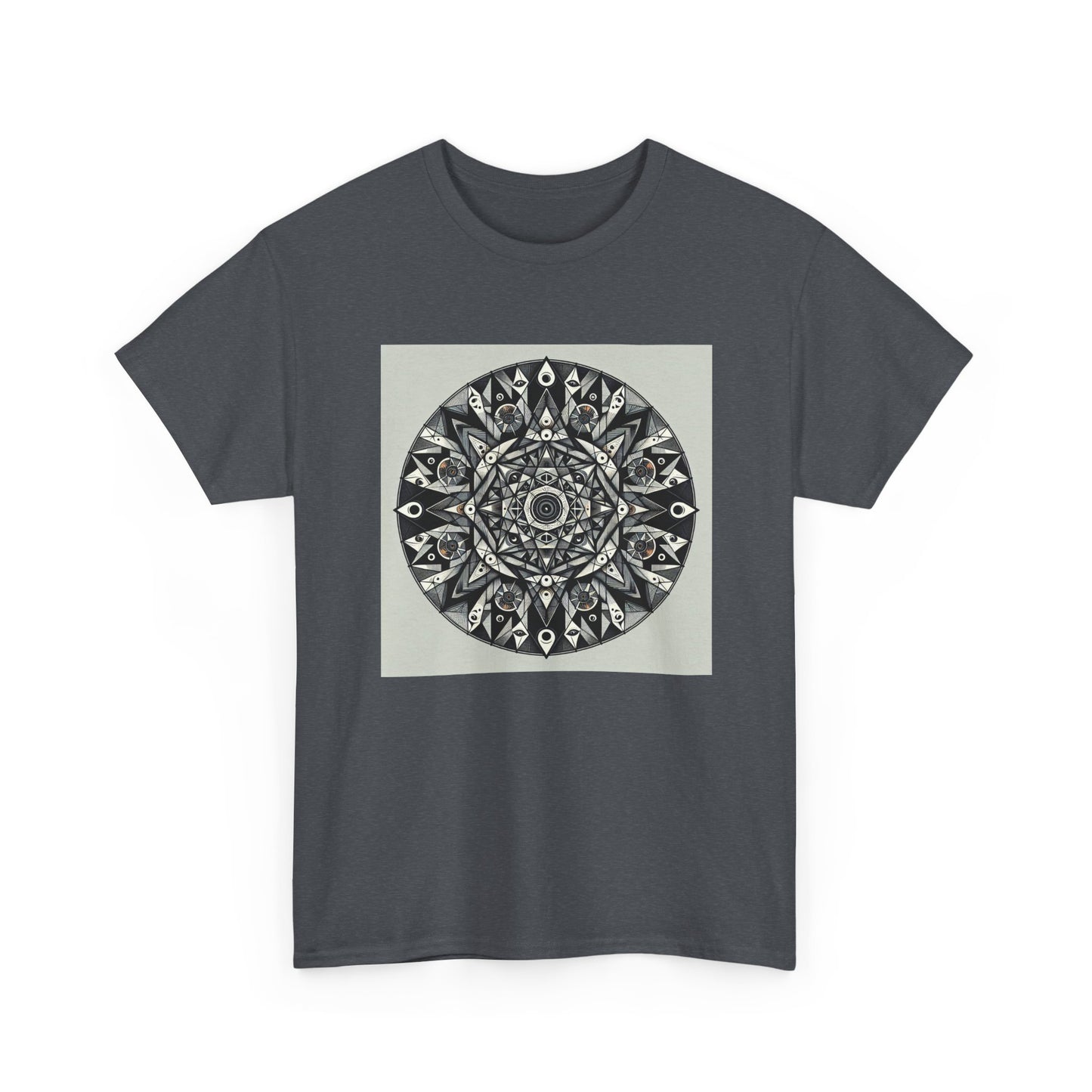 Spectral Triangles: Enchanting Mandala T-Shirt Magic T-Shirt