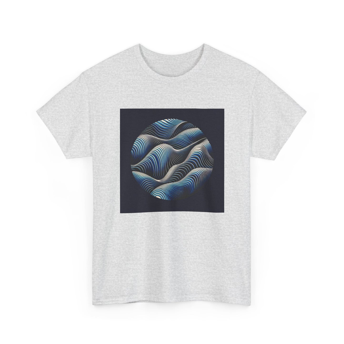 Blue Harmony: Ride the Wave of Patterns T-Shirt