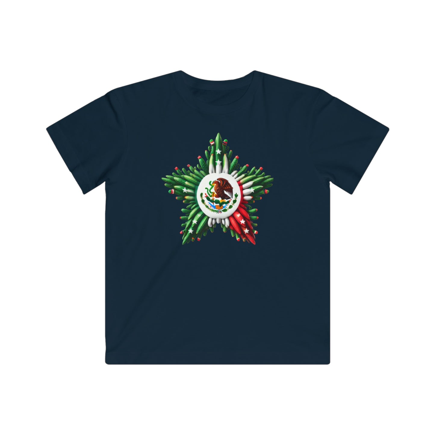 Mexican flag Design [Kids Fine Jersey Tee]