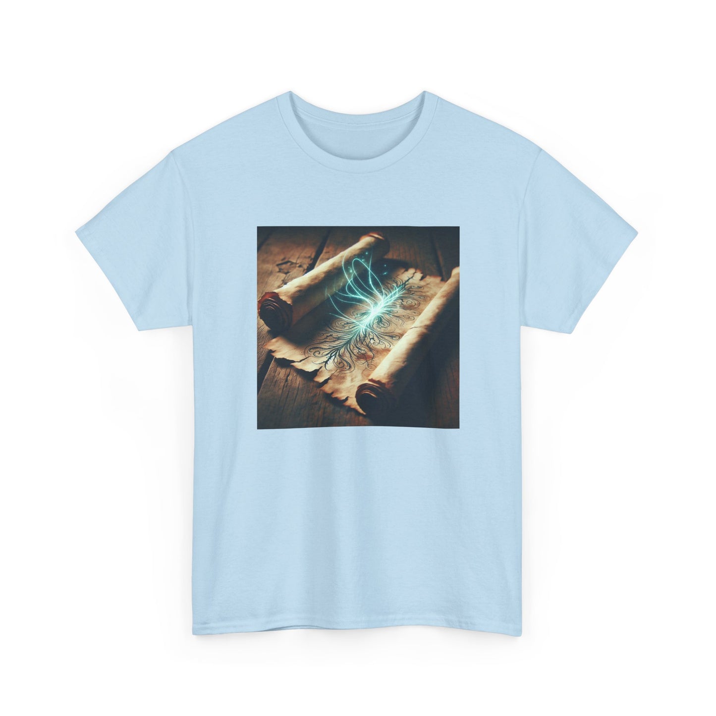 Unroll the Mystical Glow: Ancient Wisdom Unveiled T-Shirt