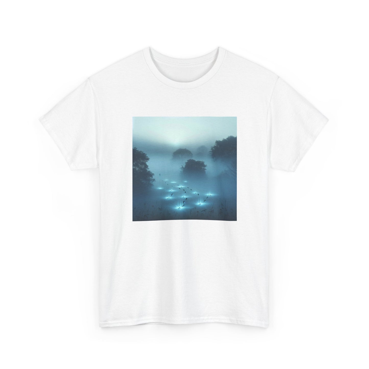 Trailblaze Through the Mist: Illuminated Steps Tee T-Shirt