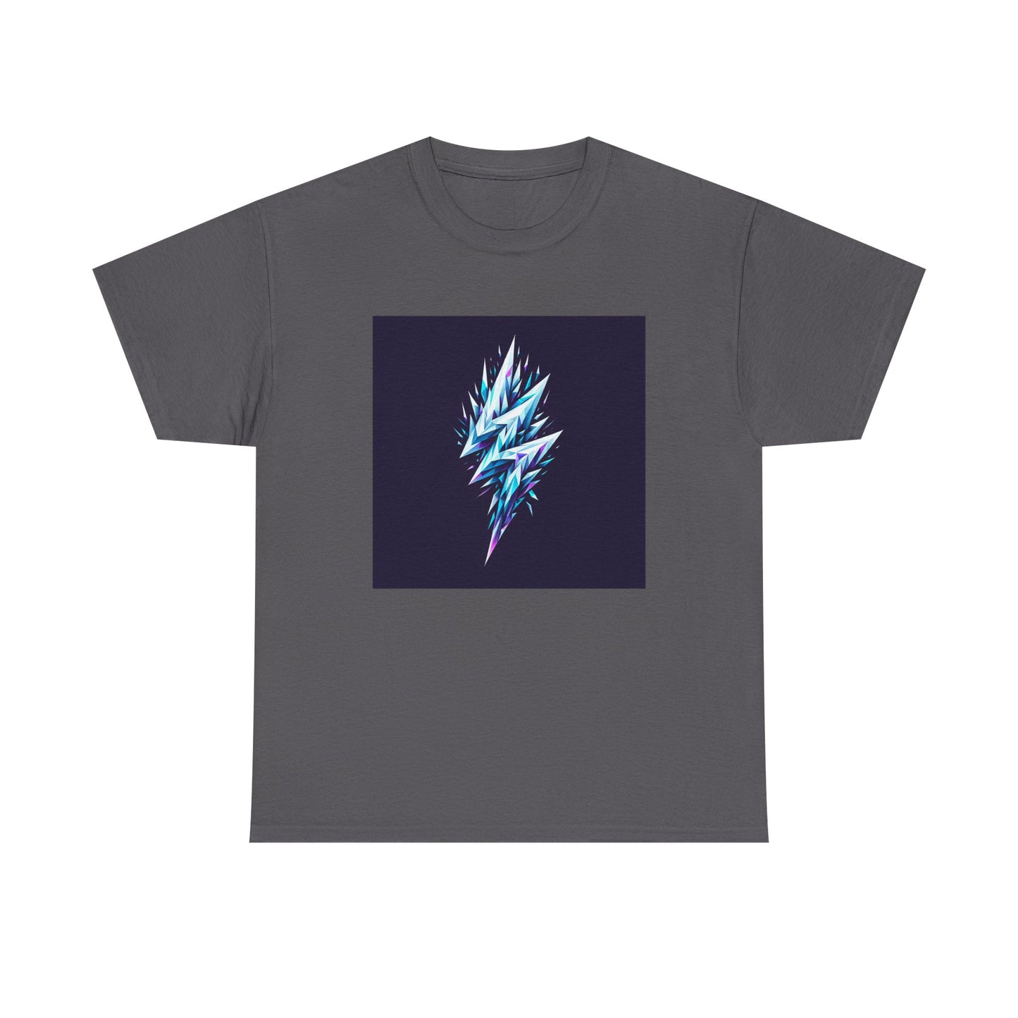 Shattered Thunder: Geometric Bolt Tee T-Shirt