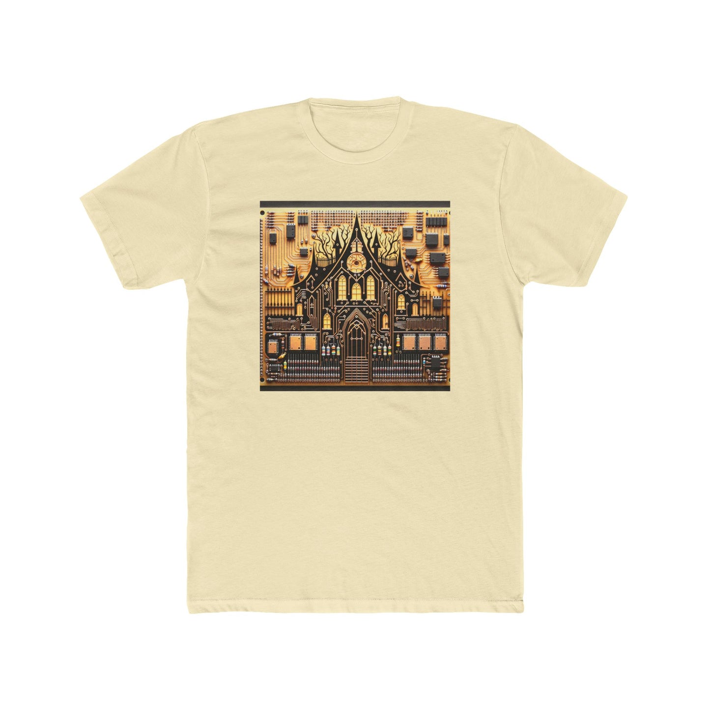 Ghostly Circuits: Tech Meets Terror in Style T-Shirt